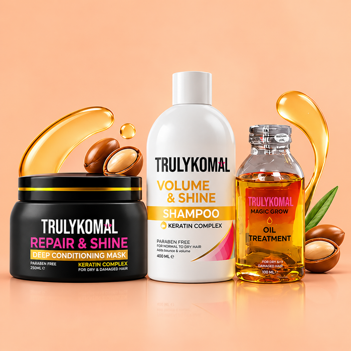 Anti-Hairfall Pack | Keratin Shampoo, Hair Oil & Mask