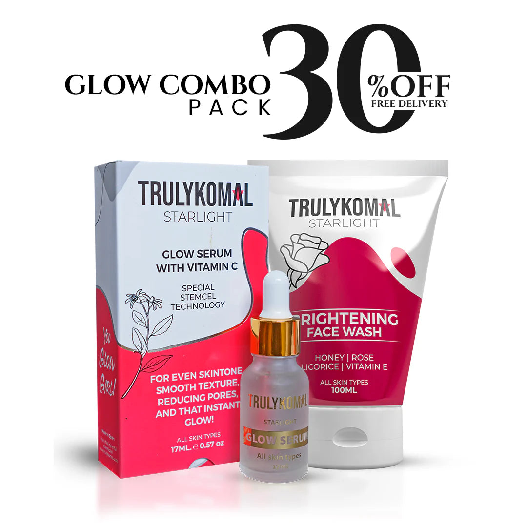 GLOW FACEWASH & SERUM 30% OFF | GLOW PACK - Truly Komal
