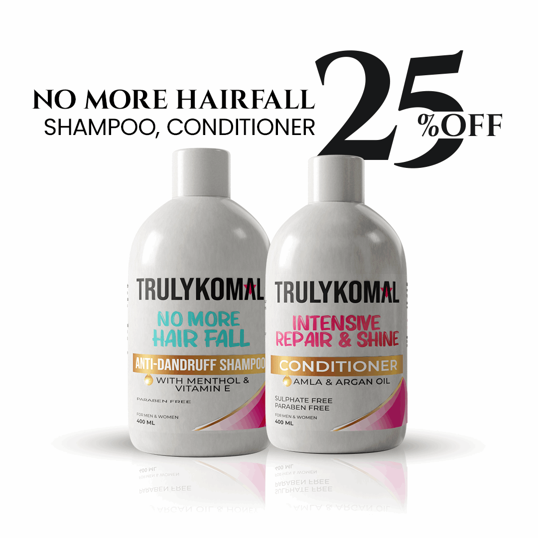 NO MORE HAIRFALL SHAMPOO, CONDITIONER AT 25% OFF | TRULY KOMAL