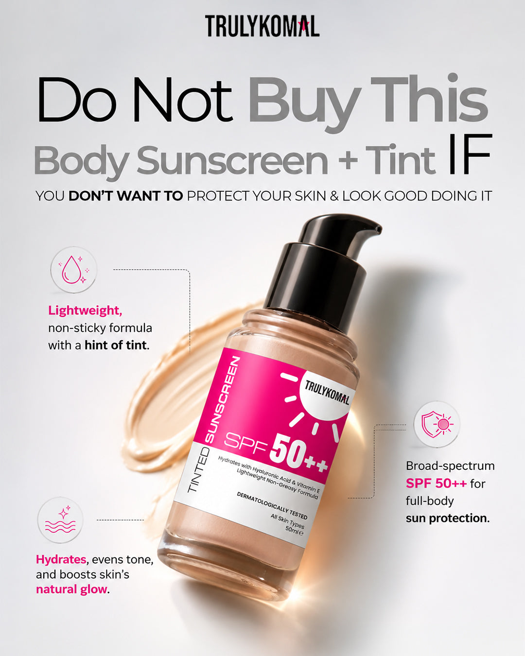 Tinted Sunscreen SPF50++