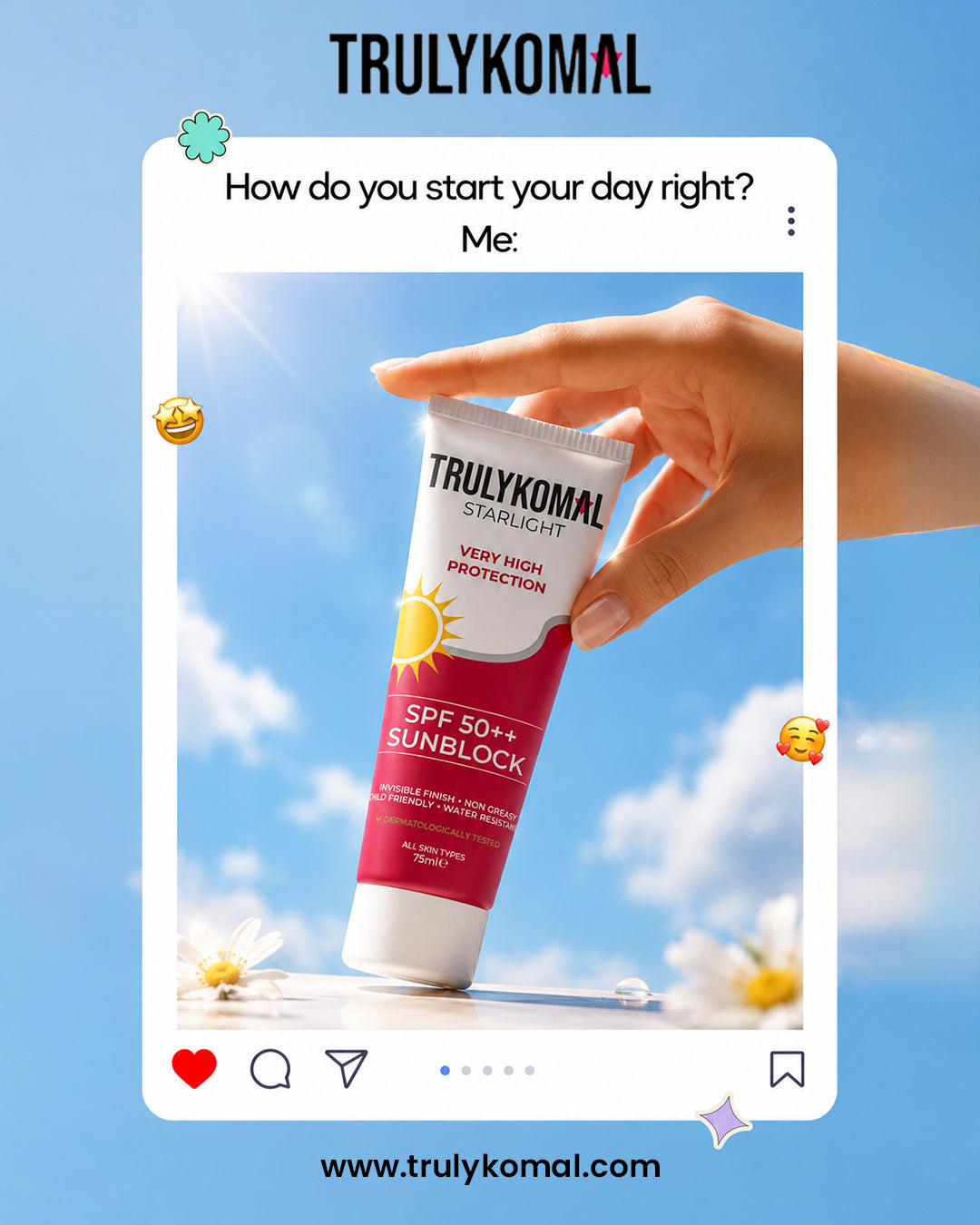 Sunblock Spf 50++ | Trulykomal