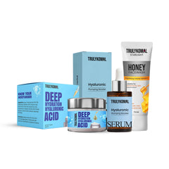 Hydration Essentials : Honey Facewash,  Hyaluronic Moisturizer + Serum