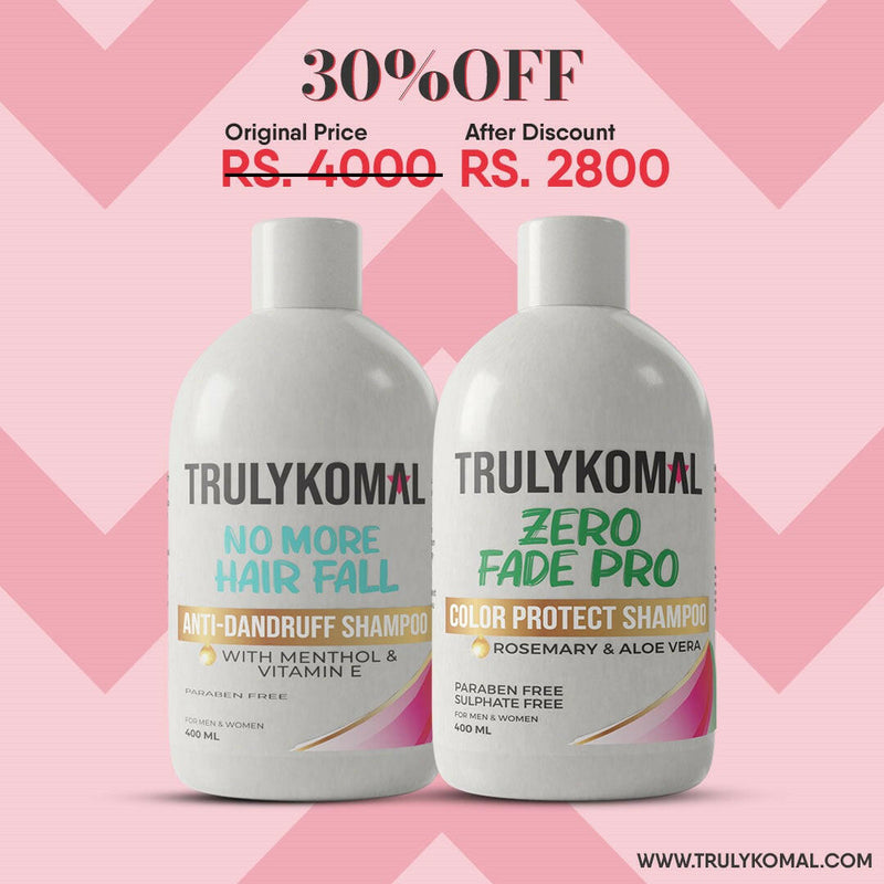 PACK OF ANTI-DANDRUFF & ZERO FADE PRO SHAMPOO AT 30% OFF