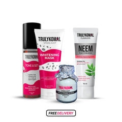 Glow Pro Deal: Glow Mask, Powder Scrub, Neem Facewash & Toner - Truly Komal