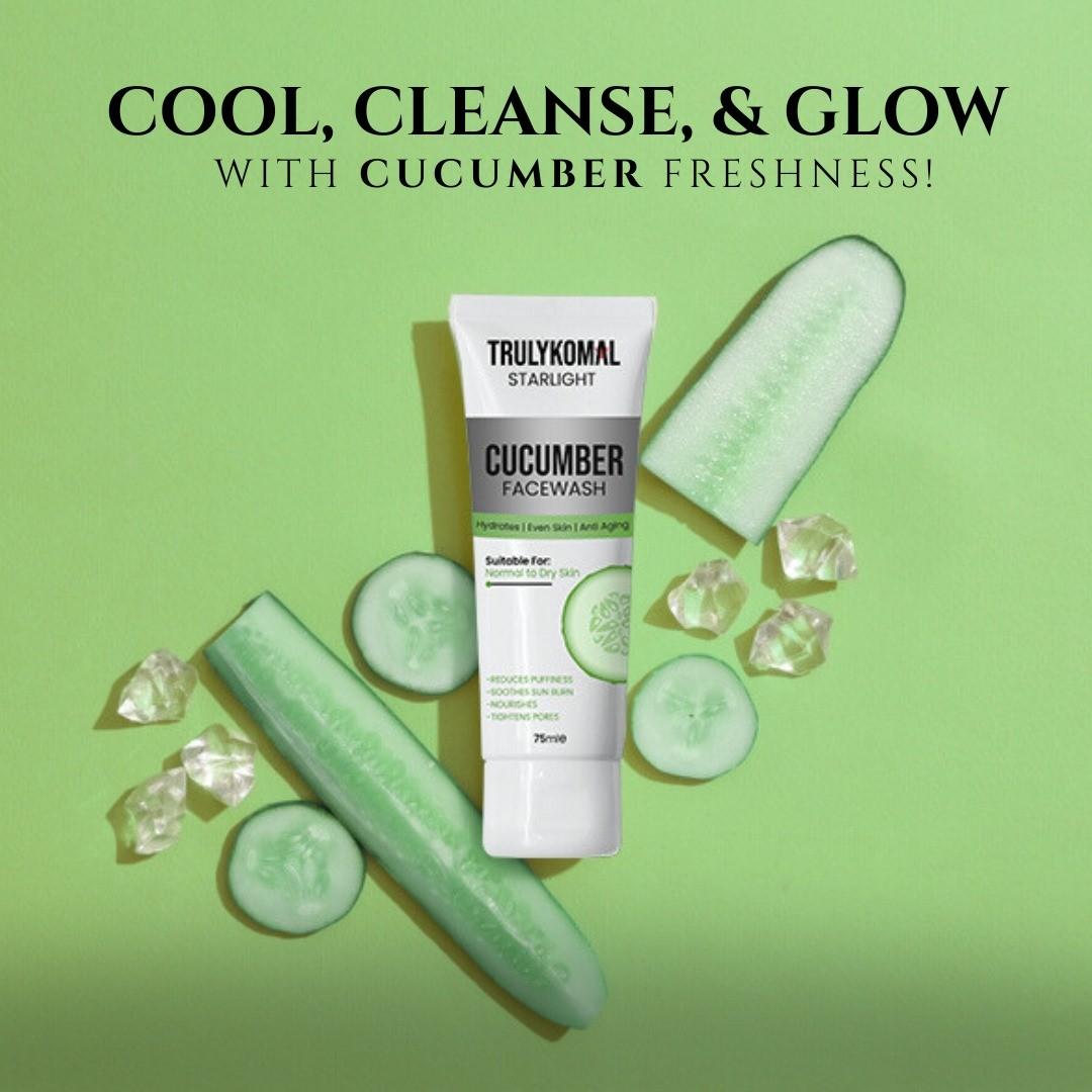 cucumber facewash turly  komal