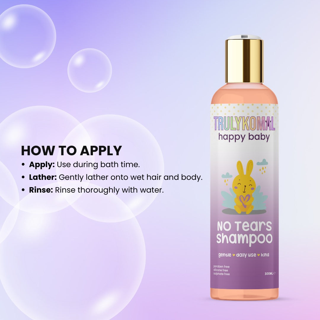 applying best baby shampoo