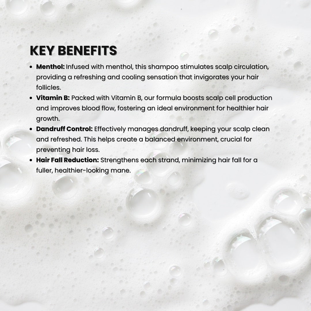 no more hairfall  anti dandruff shampoo key benefits 