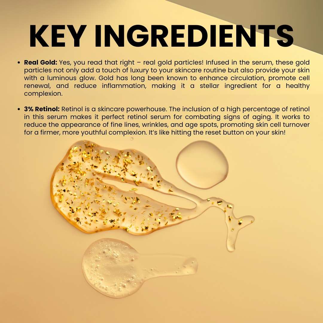 24k gold serum best key ingrediants 