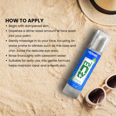 how to use minty face wash 